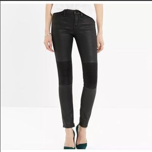 Madewell skinny skinny zip racetrack jeans, Sz 26
